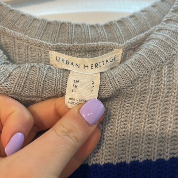 Blue Striped Sweater - Picture 2 of 8